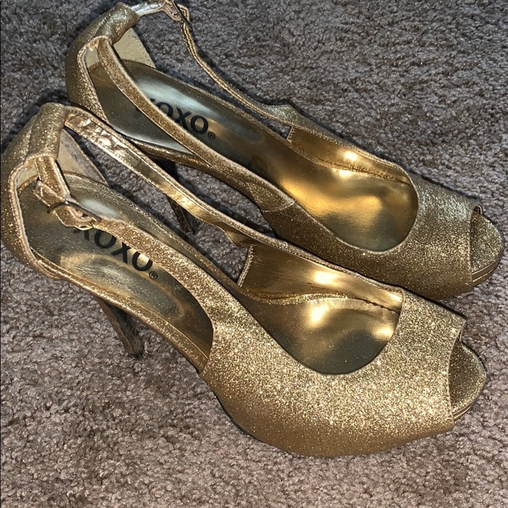 Gold heels